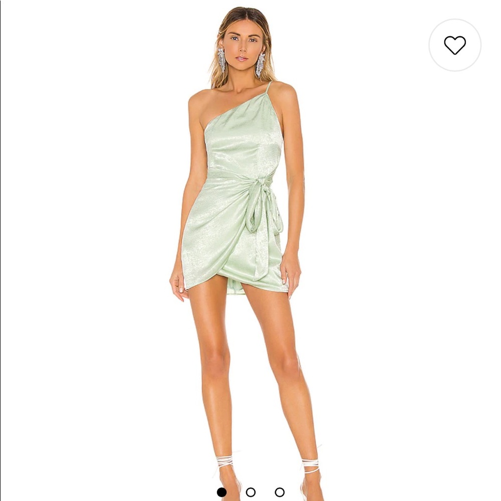 Revolve Lovers + Friends Karen mini dress in mint green
